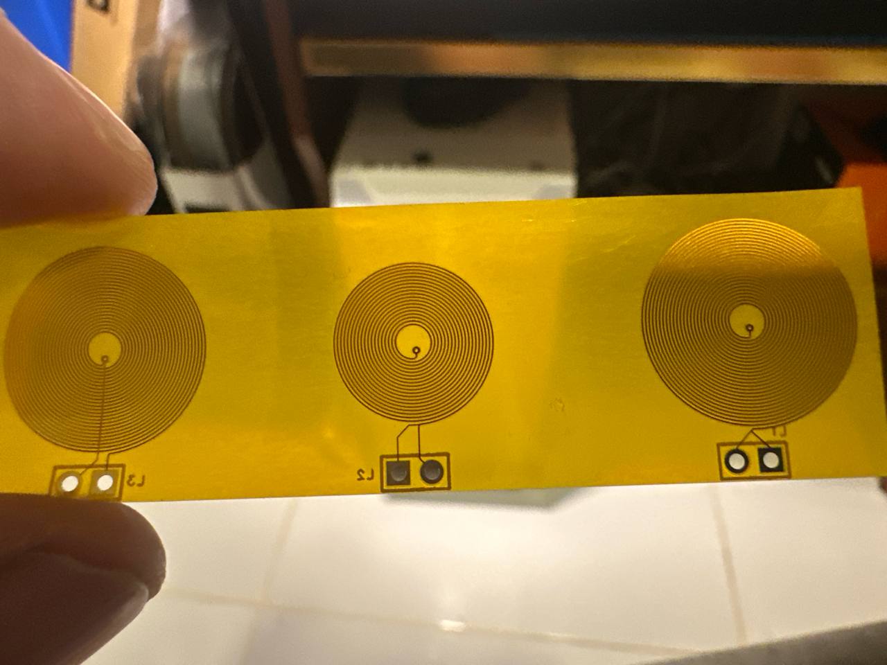 Custom flex PCB wireless charging coils